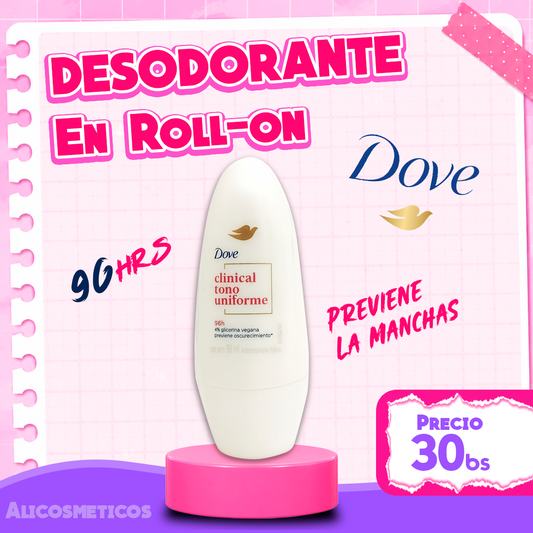 Desodorante en Roll-on Clinical Tono Uniforme Dove
