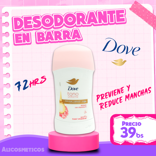 Desodorante en Barra Tono Uniforme Dove