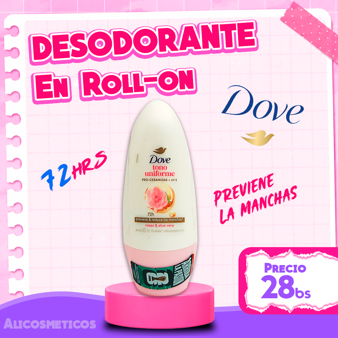 Desodorante en Roll-on Tono Uniforme Pro Ceramidas Dove