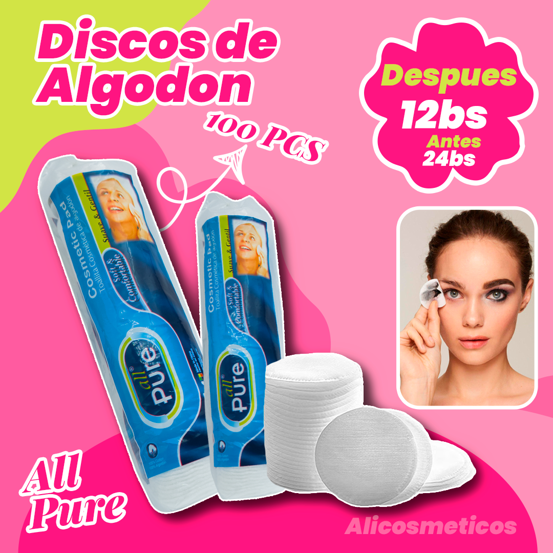 Discos de Algodón  All Pure