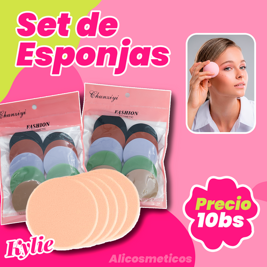 Set de Esponjas Fashion Cosmetics