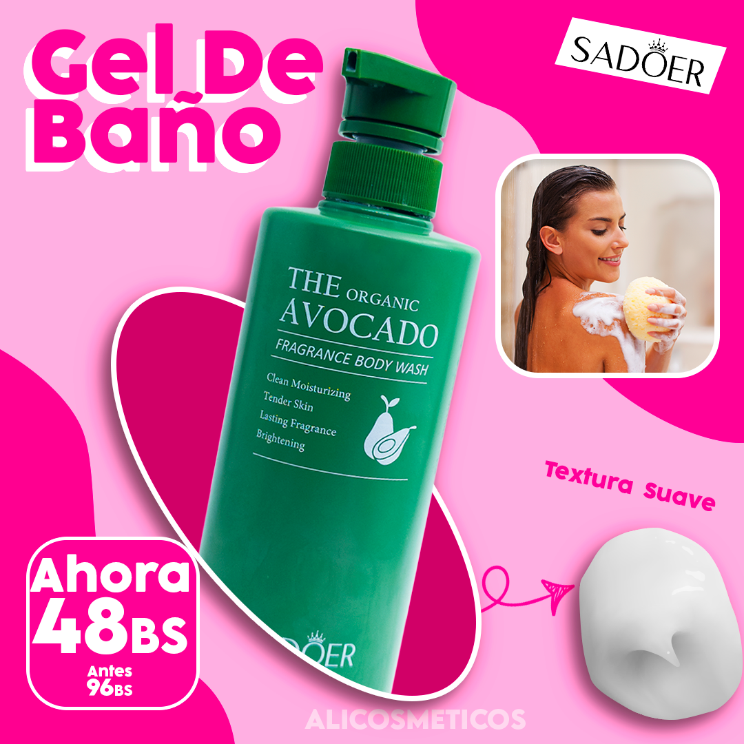 Gel de Baño The Organic Avocado Sadoer