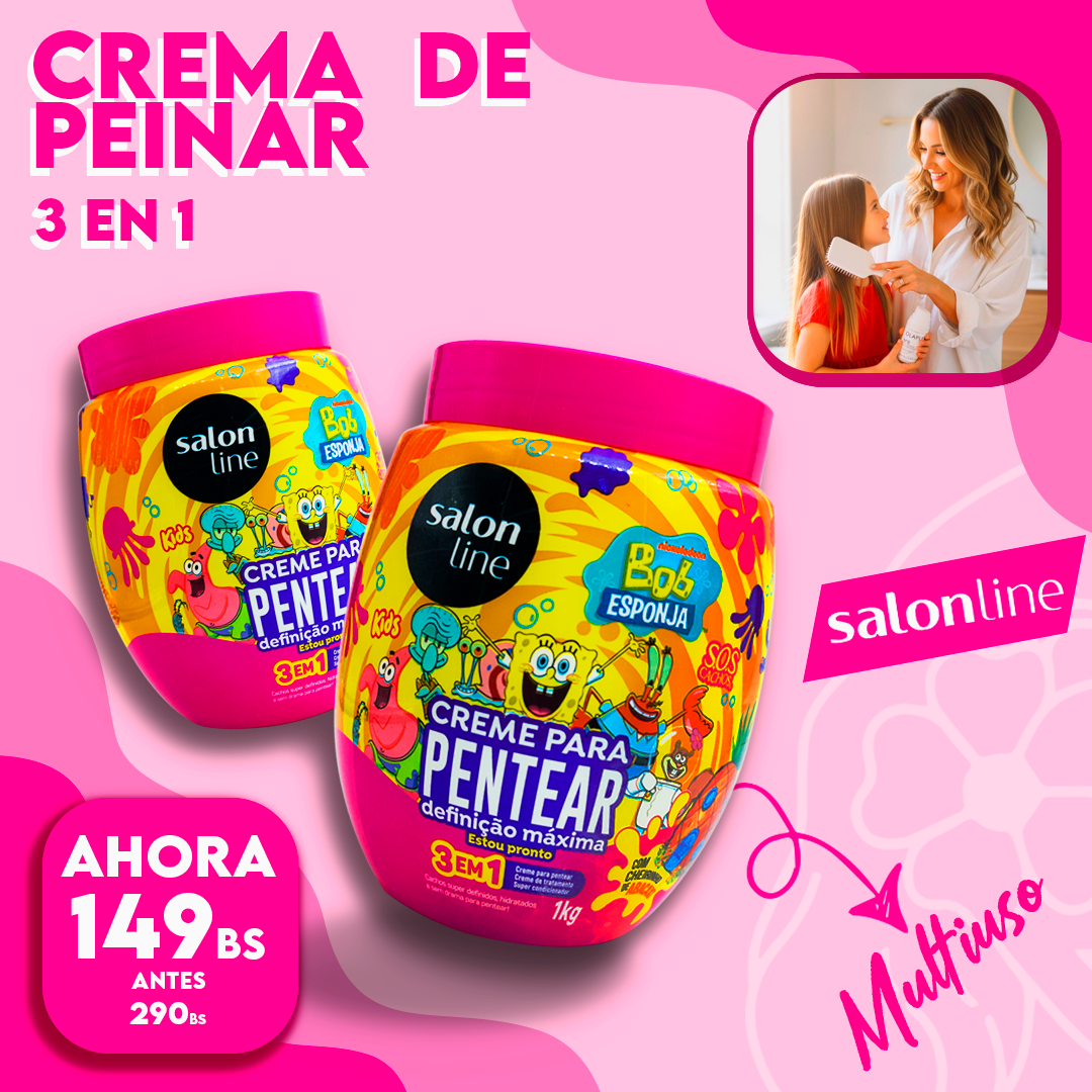 Crema para Peinar 3 en 1 Salonline