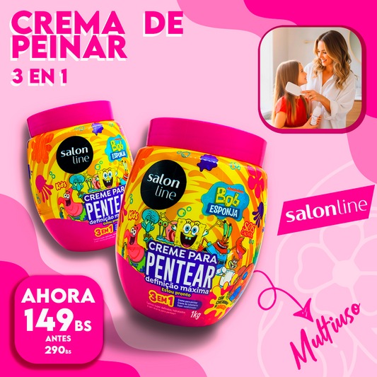 Crema para Peinar 3 en 1 Salonline