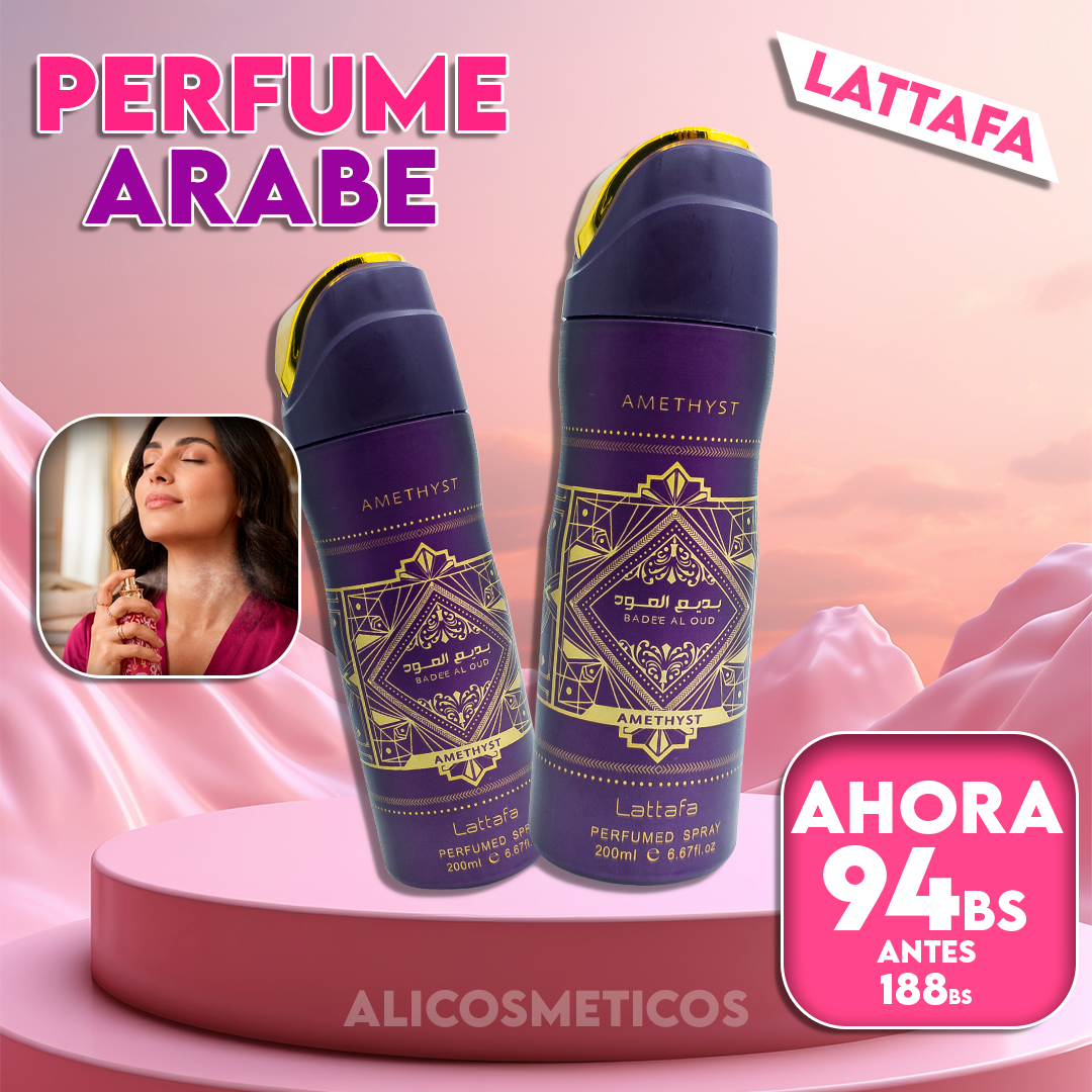 Perfume Femenino Arabe Amethyst Lattafa