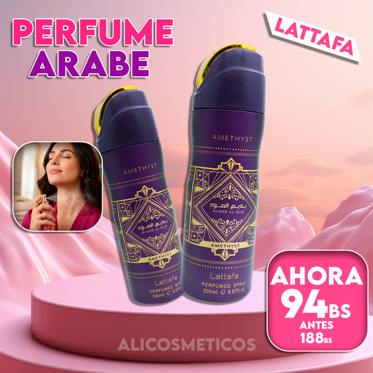 Perfume Femenino Arabe Amethyst Lattafa