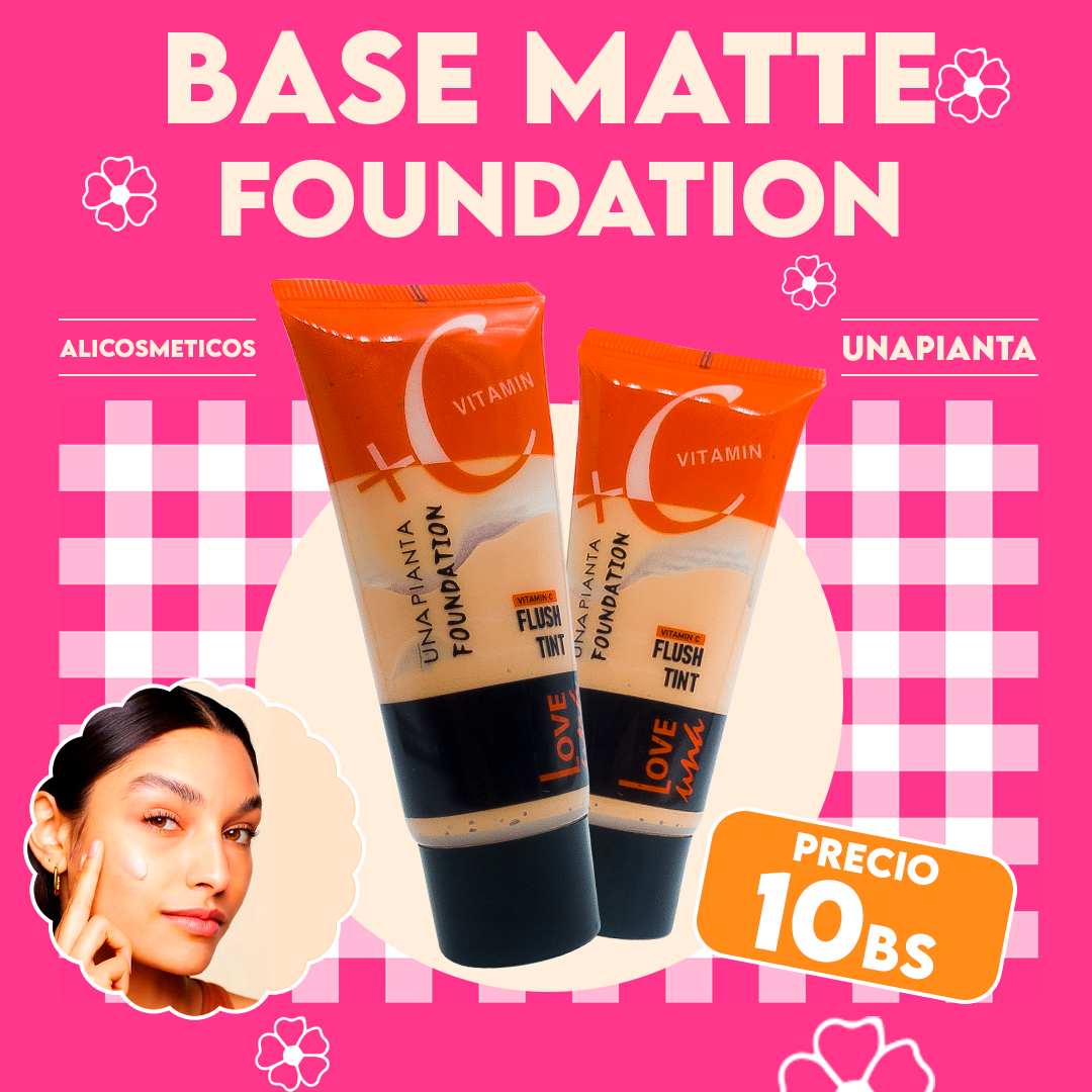 Base de Maquillaje Love Una + Vitamina C Una Pianta
