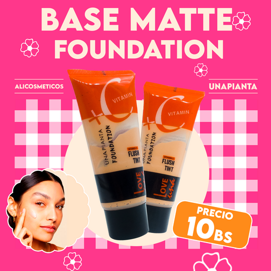 Base de Maquillaje Love Una + Vitamina C Una Pianta