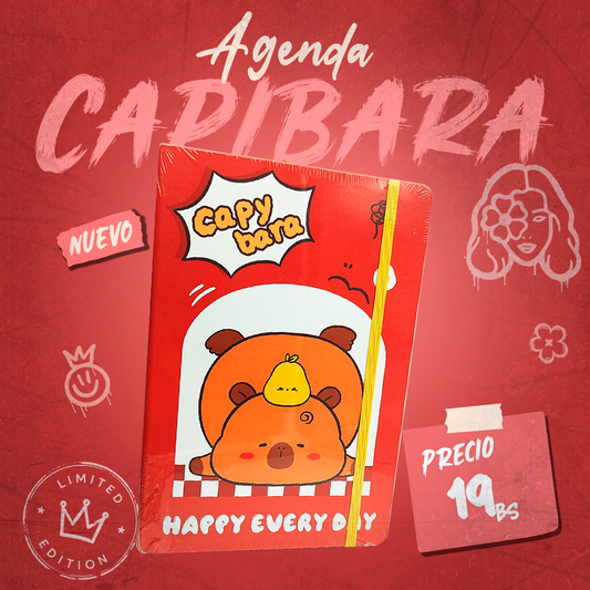 Agenda Capibara Con Cinta