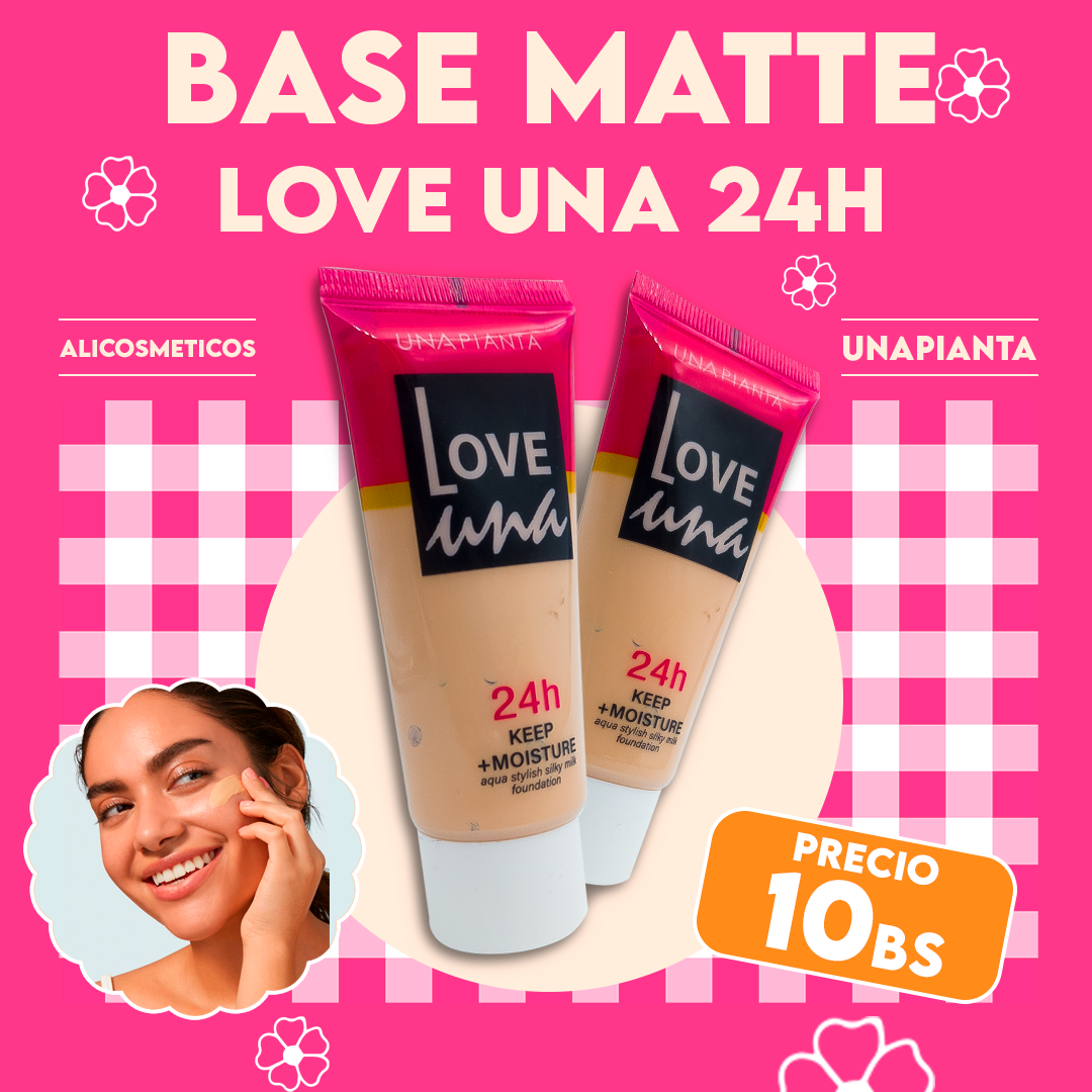 Base de Maquillaje Love Una Keep+Moisture Una Pianta