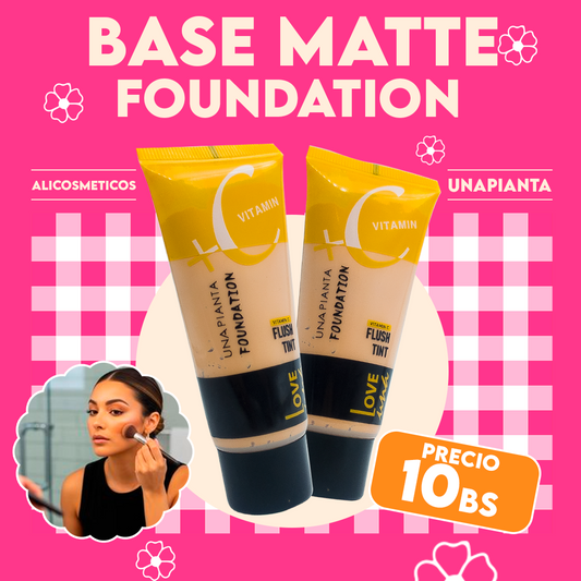 Base de Maquillaje Love Una + Vitamina C Una Pianta