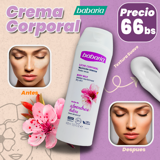 Crema Corporal Nutrición Intensa Babaria