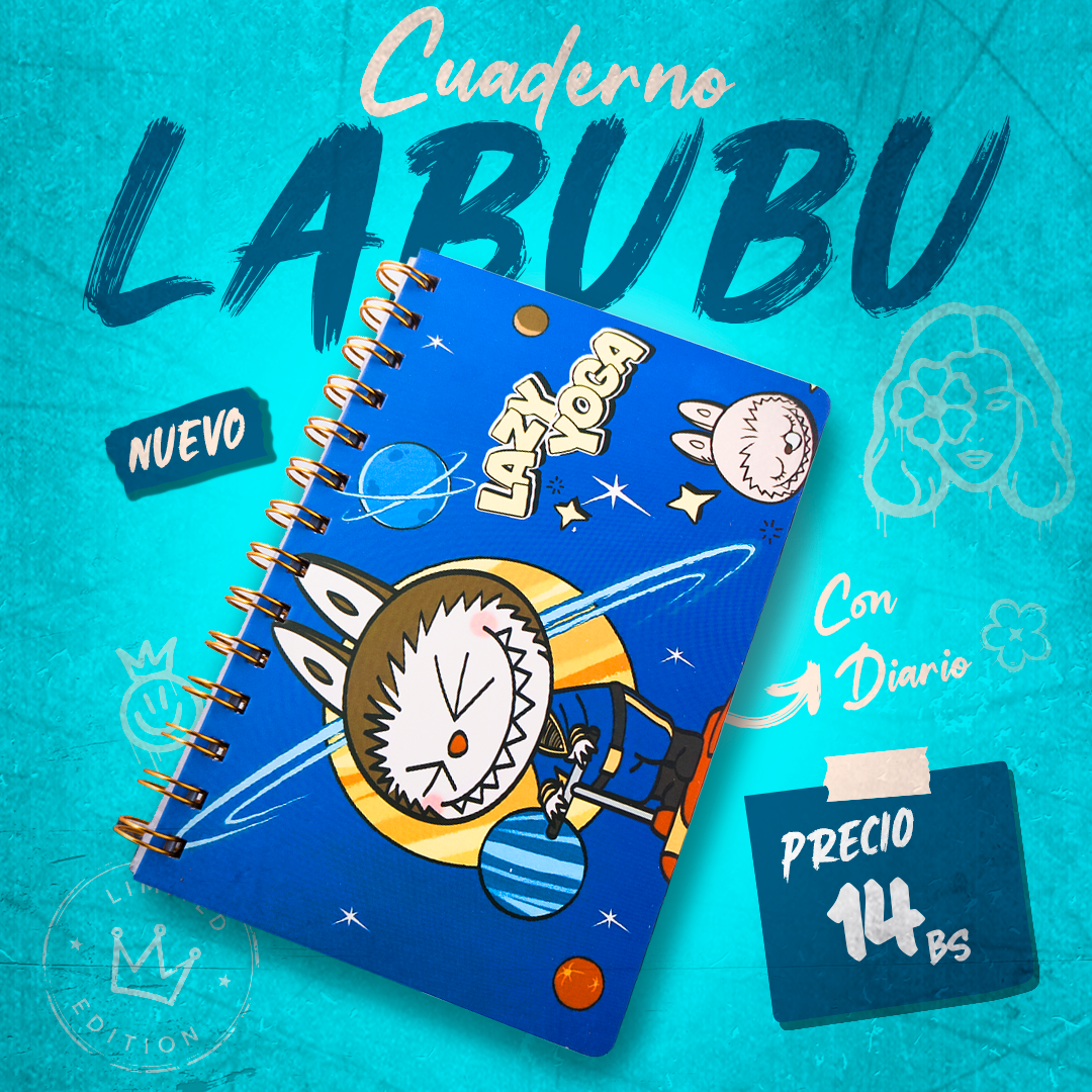 Cuaderno Anillado Labubu