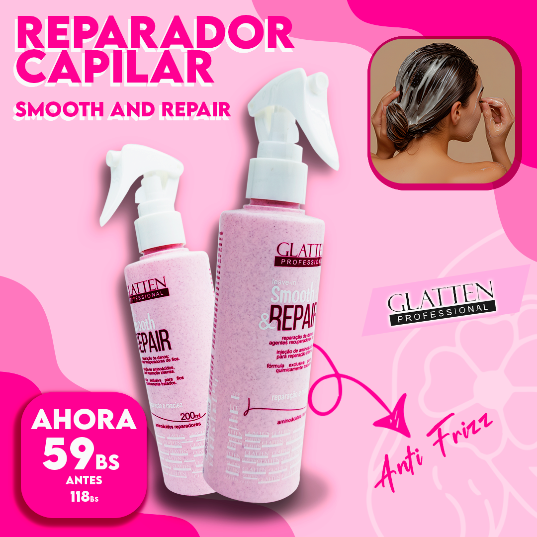 Reparador Capilar  Smooth And Repair Glatten Professional