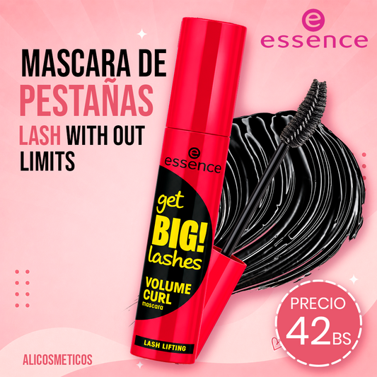 Mascara para Pestañas Get Big Lashes Volume Curl Essence