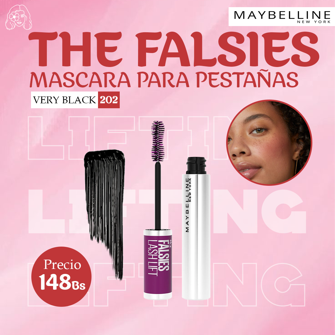 Mascara para Pestañas The Falsies Very Black Maybelline