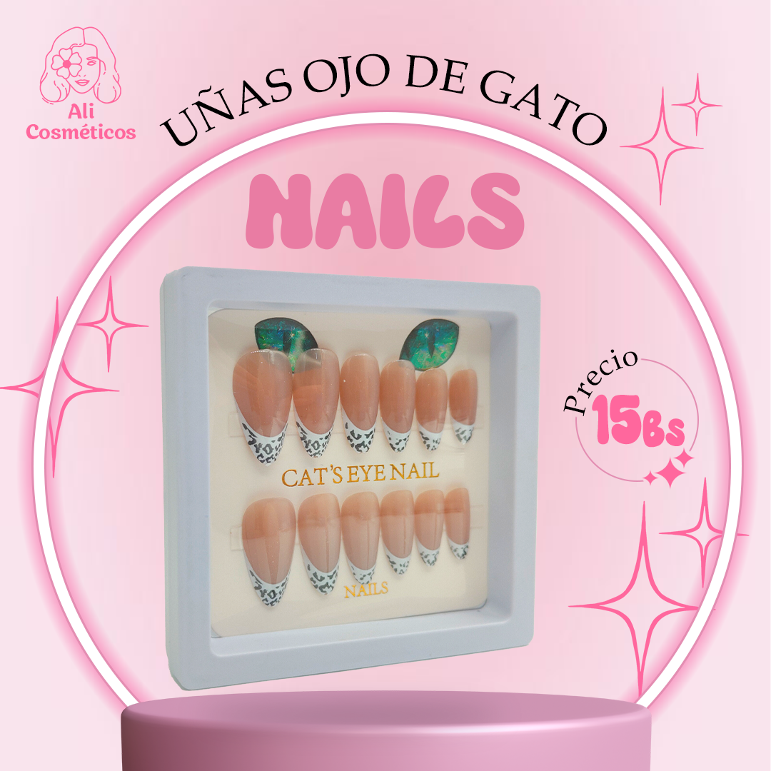 Set de Uñas Ojo de Gato Nails