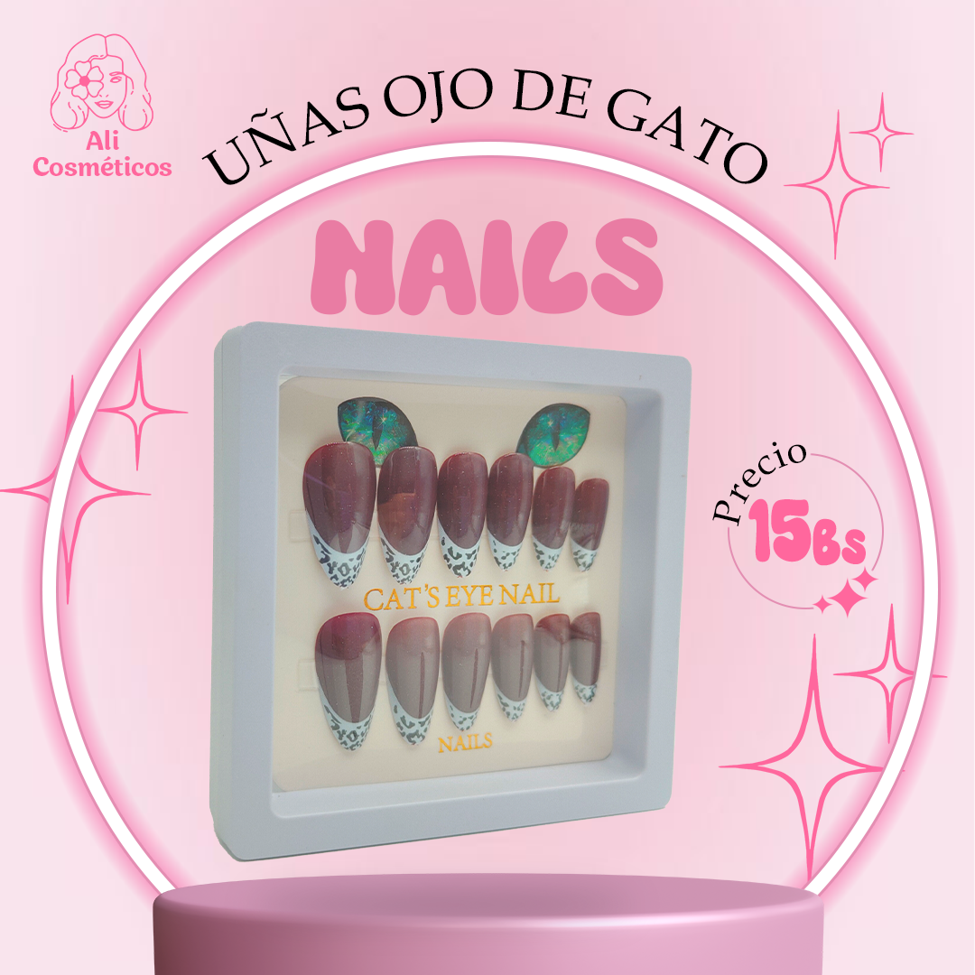 Set de Uñas Ojo de Gato Nails