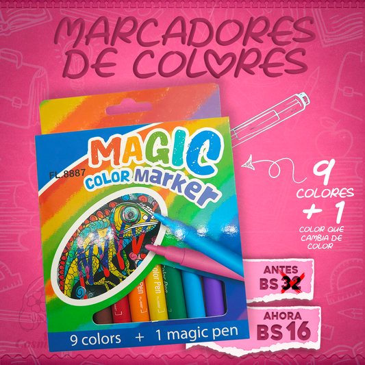 Marcadores de Colores Magic Color Marker