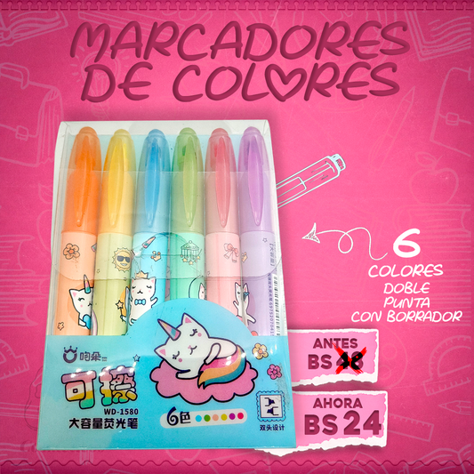 Marcadores de Colores Unicorn