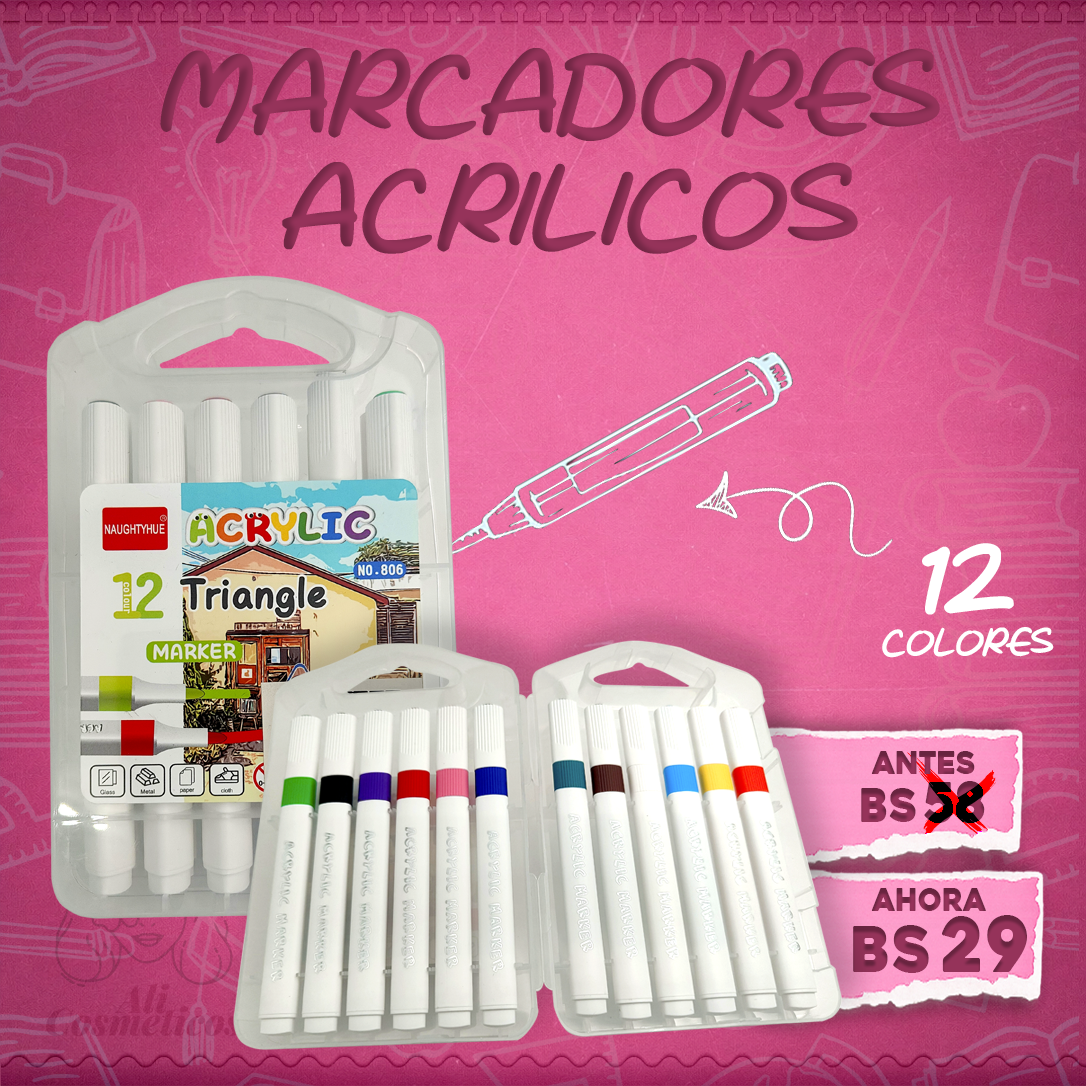 Marcadores Acrílicos Triangle