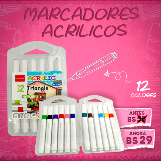 Marcadores Acrílicos Triangle