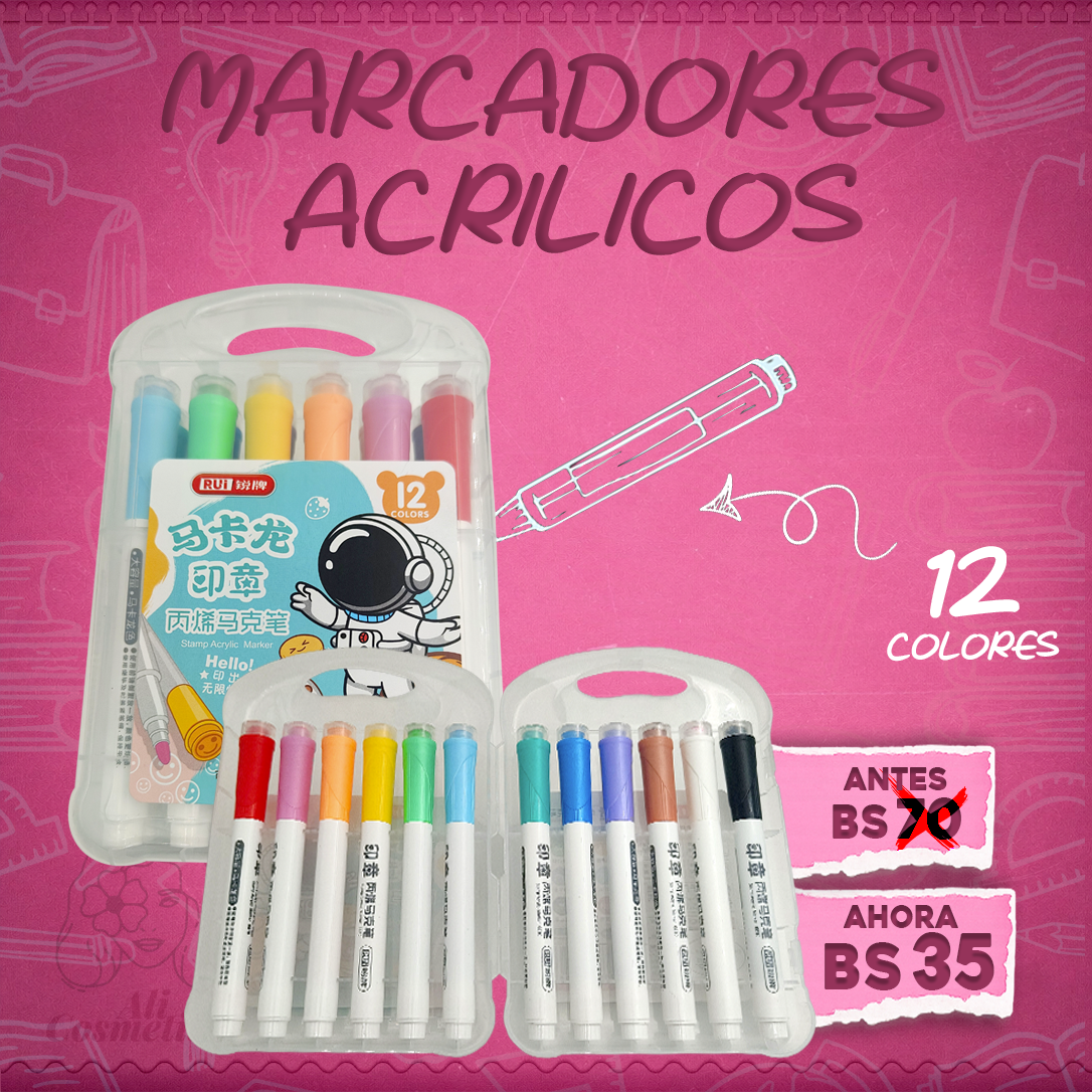 Marcadores Acrílicos Astronauta