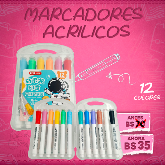 Marcadores Acrílicos Astronauta