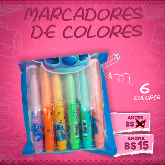 Marcadores de Colores Stich