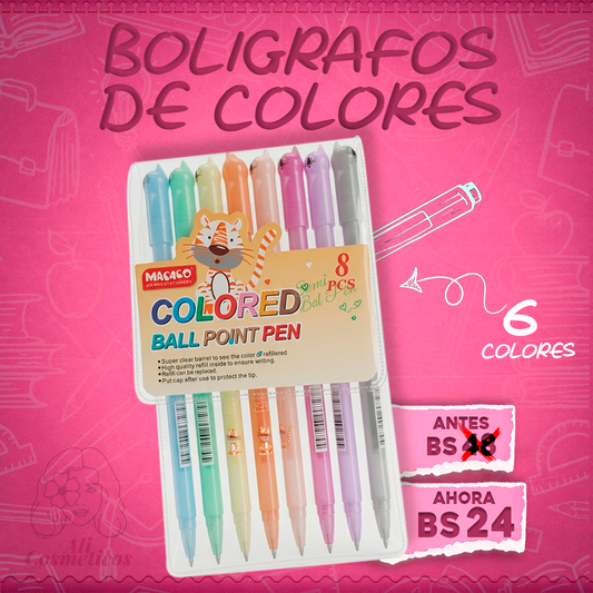 Bolígrafos de Colores Macaco