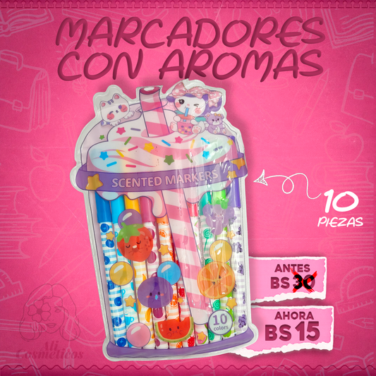 Marcadores con Aroma