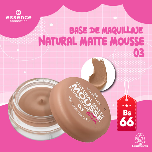 Base de Maquillaje Natural Matte Mousse Essence