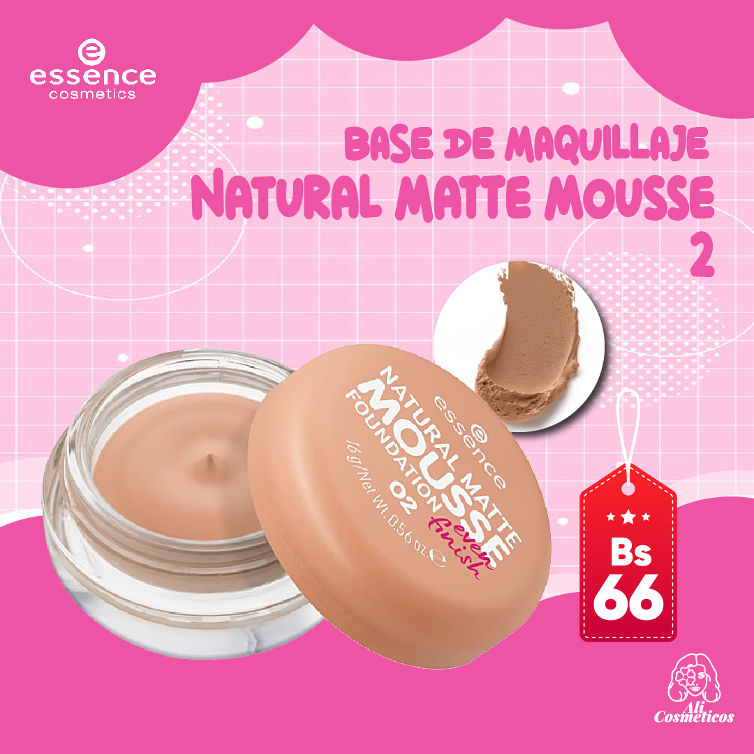 Base de Maquillaje Natural Matte Mousse Essence