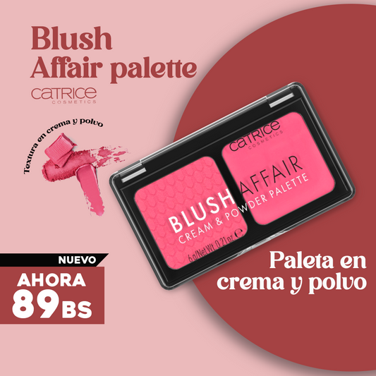 Paleta en Crema y Polvo Blush Affair Palette Catrice