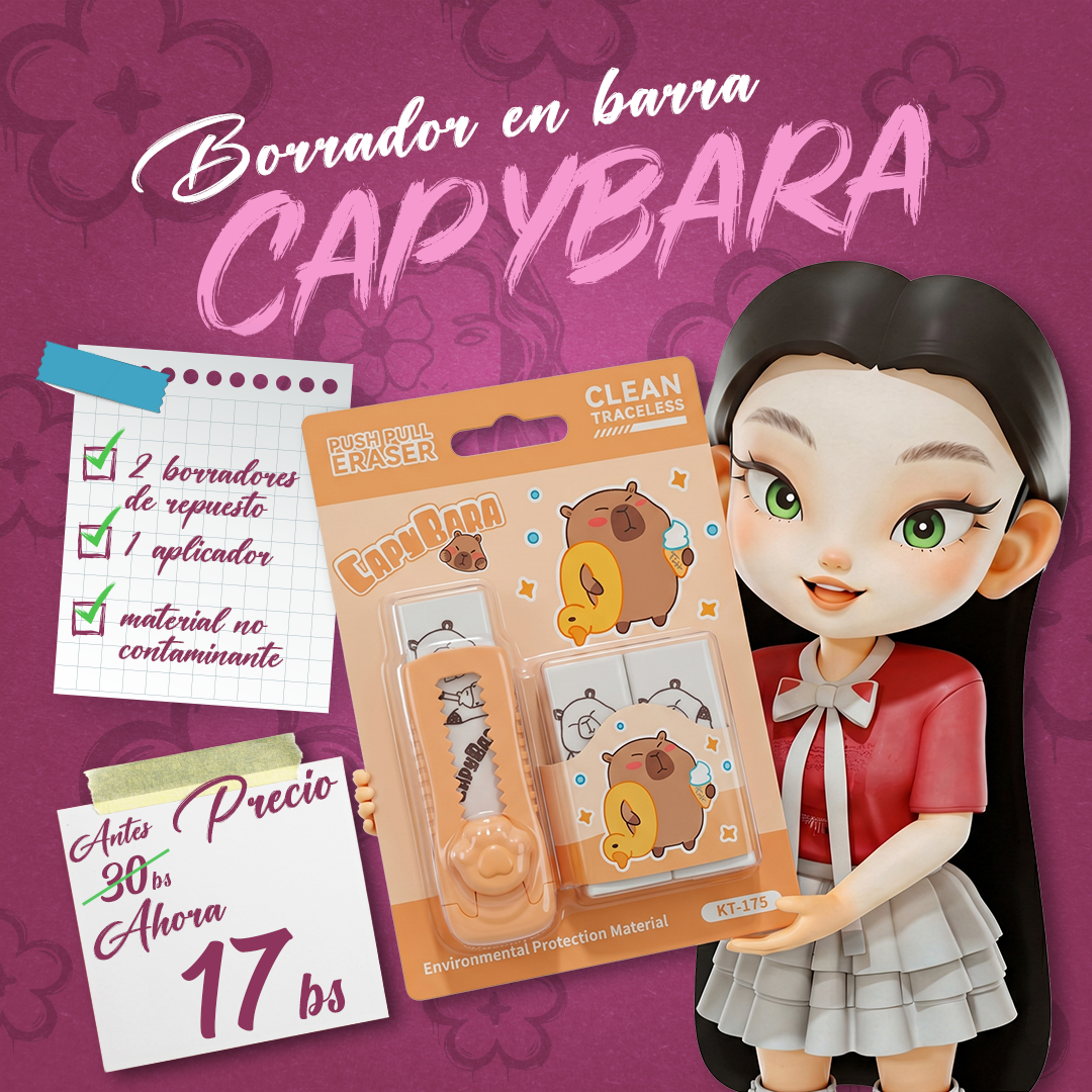Borrador en Barra Capibara y Labubu