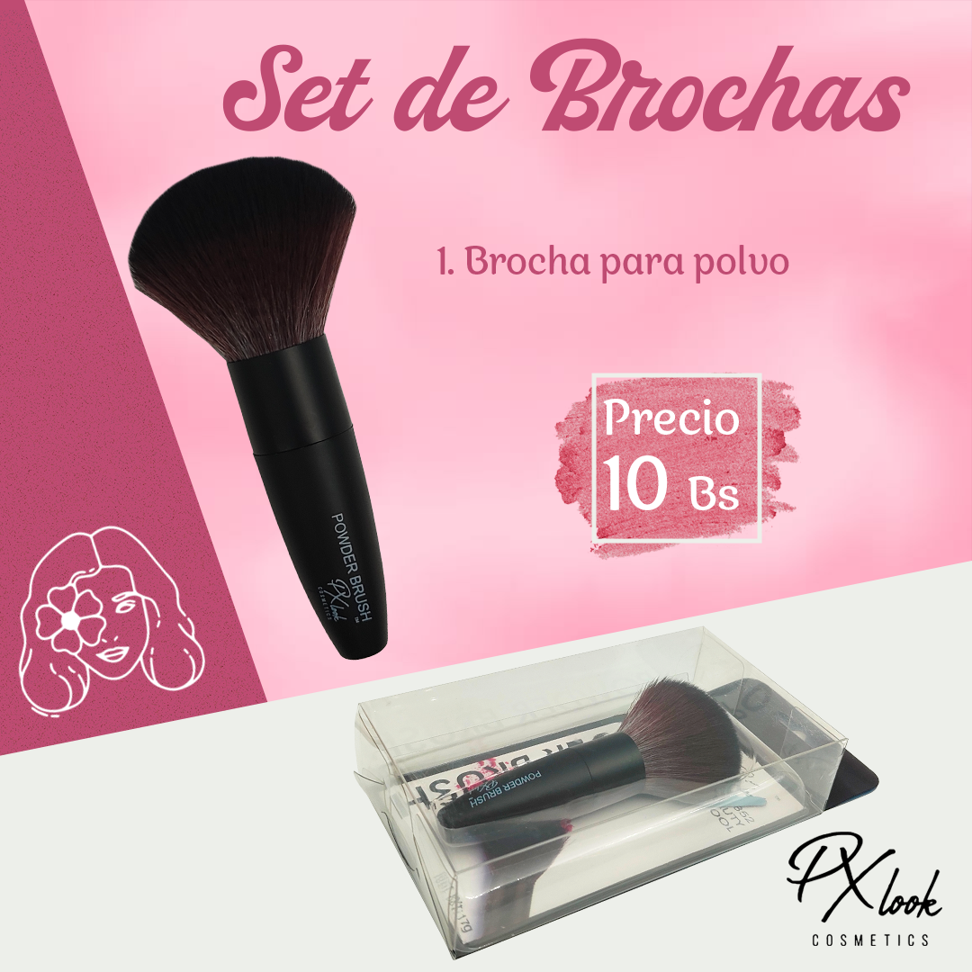 Brocha para Polvo Px Look Cosmetics