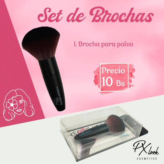Brocha para Polvo Px Look Cosmetics