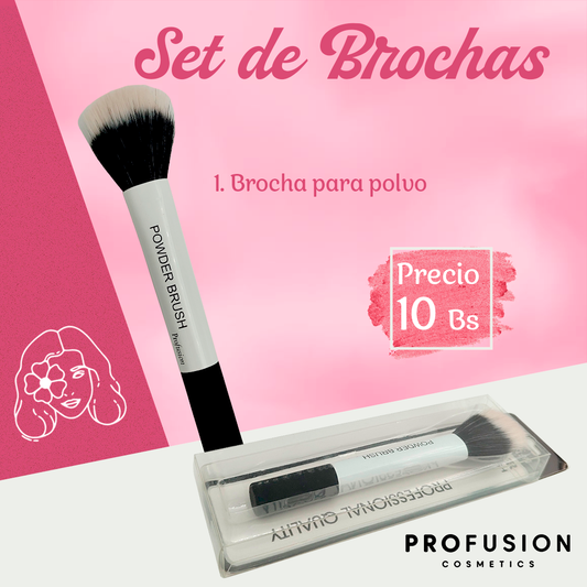 Brocha para Polvo Profusion Cosmetics