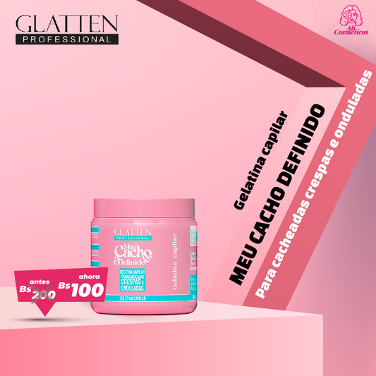 Gelatina Capilar Meu Cacho Definido Glatten Professional