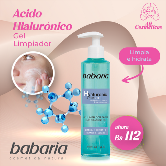 Gel Limpiador Facial con Acido Hialuronico Babaria