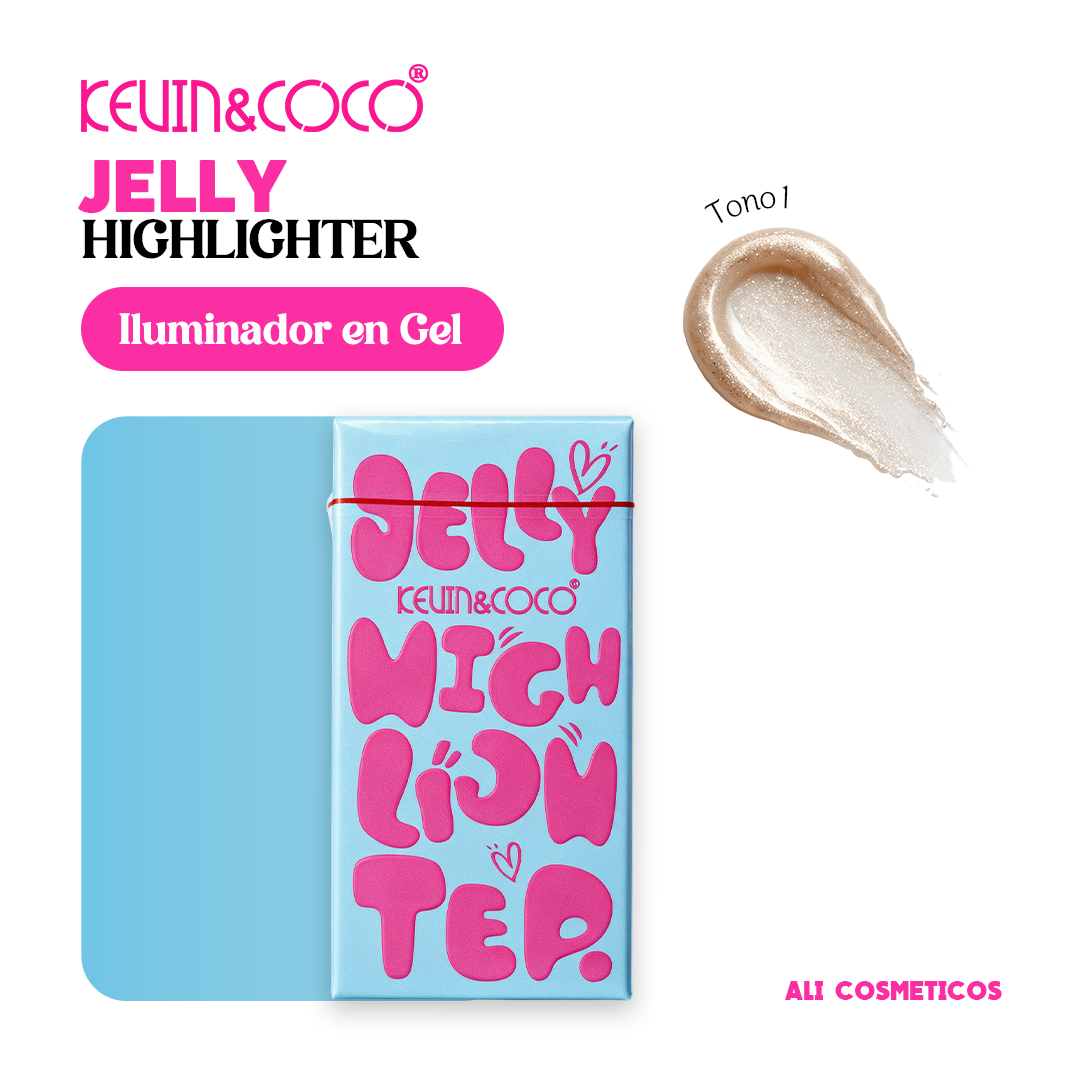 Iluminador en Gel Jelly Highlighter Kevin y Coco
