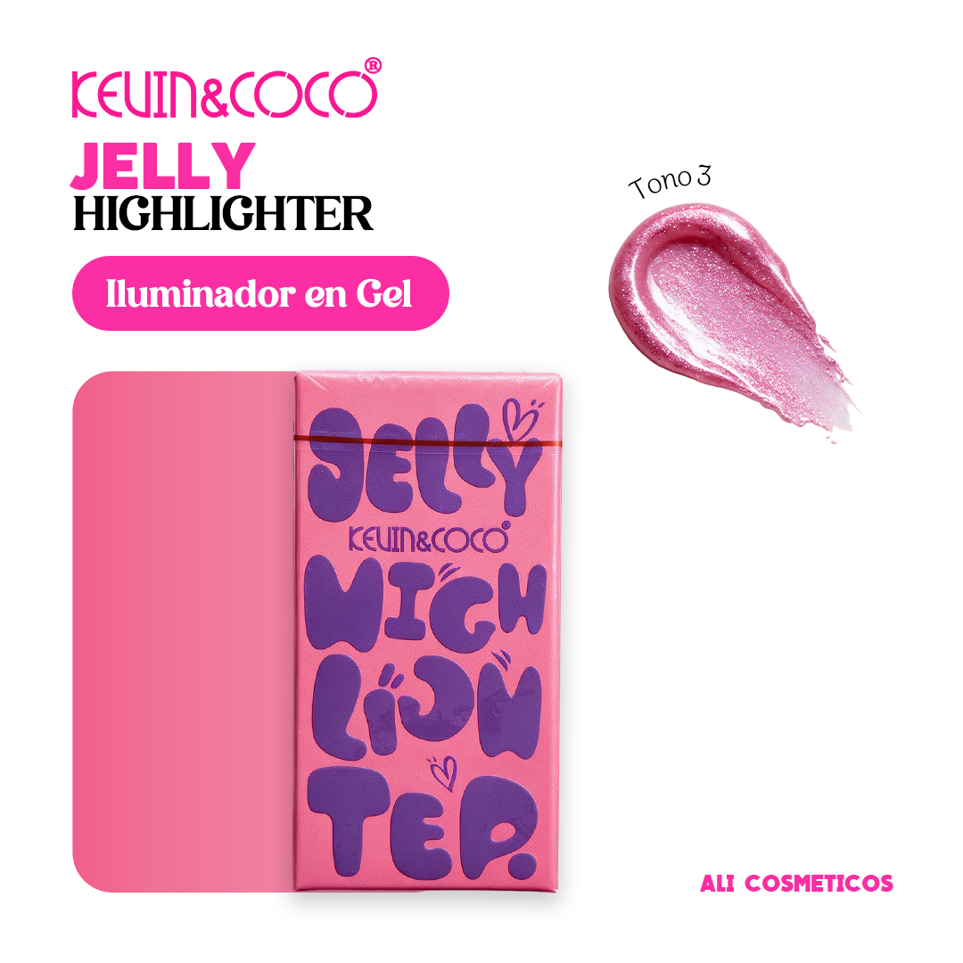 Iluminador en Gel Jelly Highlighter Kevin y Coco