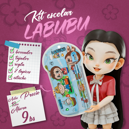 Kit Escolar Labubu