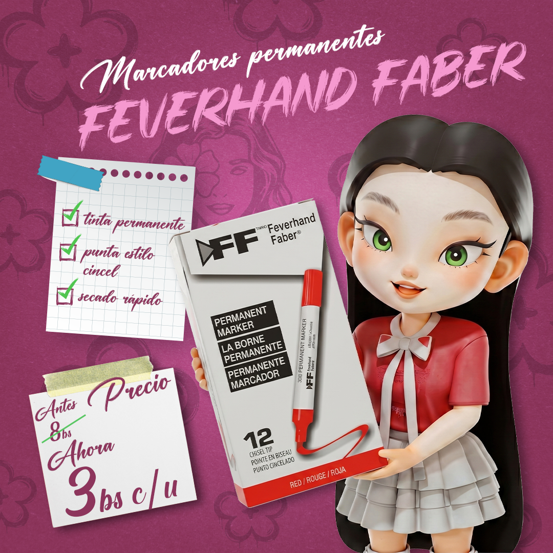 Marcadores Permanentes Feverhand Feber