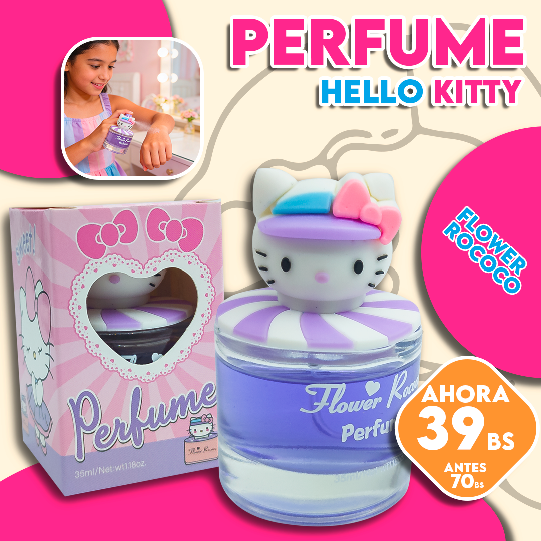 Perfume Infantil Sweet Hellow kitty Flower Rococo