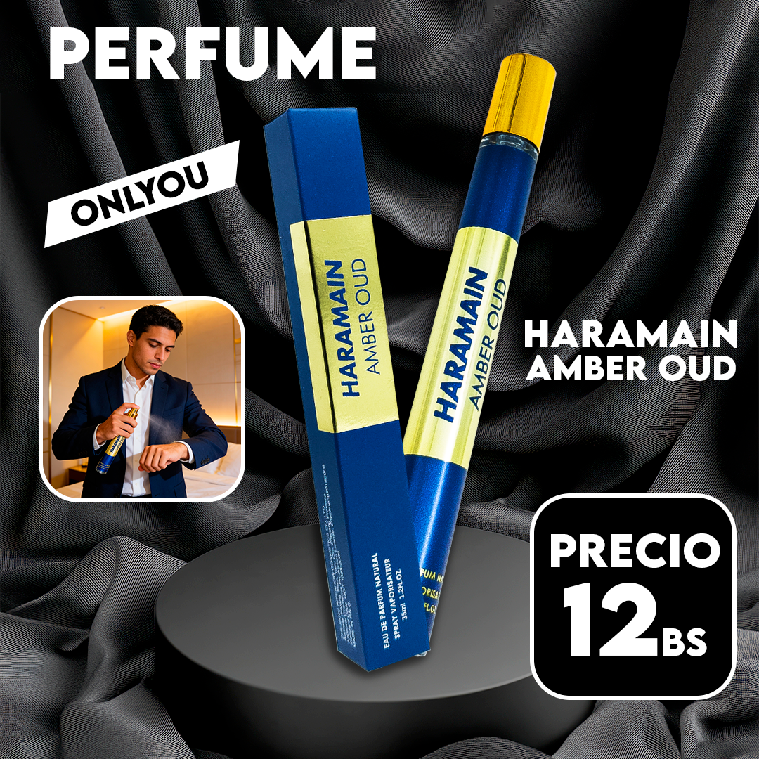 Perfume Masculino Haramain Amber Oud