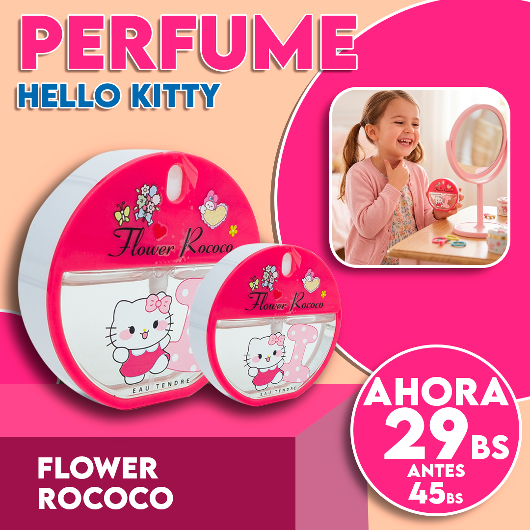 Perfume Infantil Stich + Hellow Kitty Flower Rococo