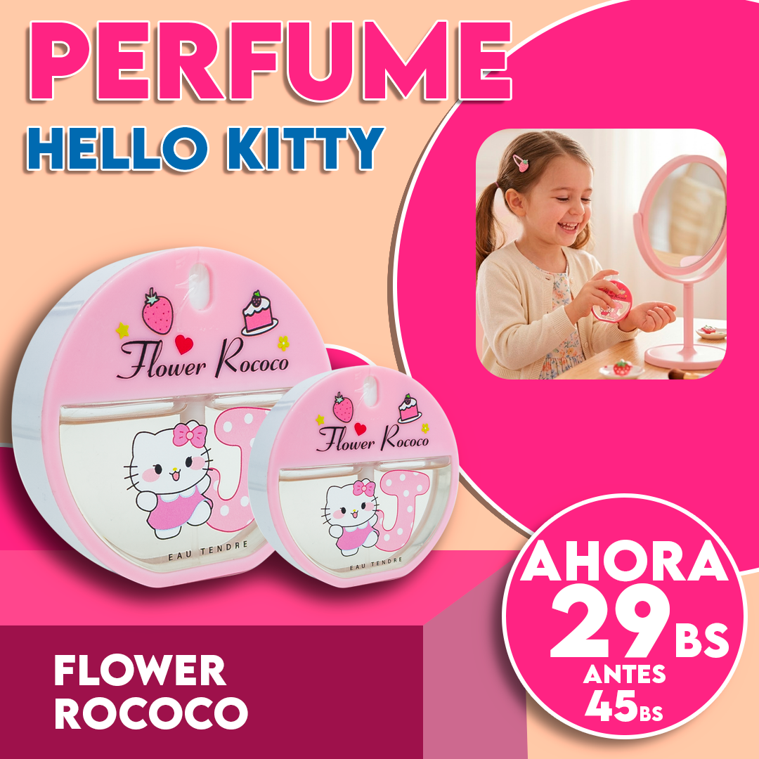 Perfume Infantil Stich + Hellow Kitty Flower Rococo