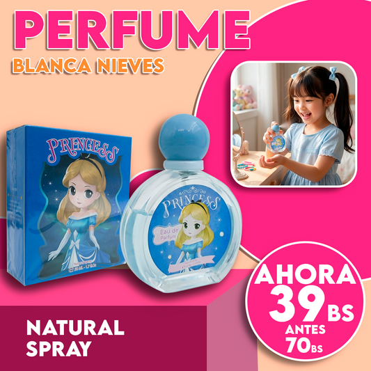 Perfume Infantil Princesas Natural Spray