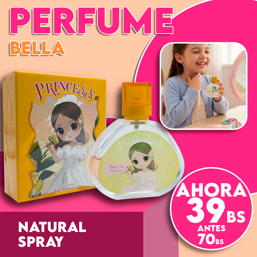 Perfume Infantil Princesas Natural Spray